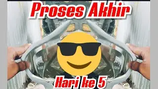 PROSES PEMBUATAN BODY CUSTOM MX KING MODEL R1M DAN WINGLET MOTOGP - modifikasi MX king (part 5)
