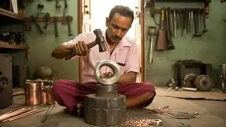 Handmade Aluminium Sambrani Stand Making | Satisfying Craft Process