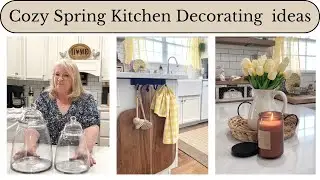 SPRING 2025 FARMHOUSE COTTAGE KITCHEN DECORATE WITH ME HOME DECORATING IDEAS
