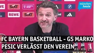 FC Bayern Basketball Gesch&auml;ftsf&uuml;hrer Marko Pesic verl&auml;sst den Verein zum Jahresende
