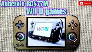 Anbernic RG477M tested WII U games I CEMU guide