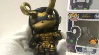 POP! Game World Of Warcraft WOW ILLIDAN VINYL FIGURE Gold Ver Very Rare Easy Unboxing