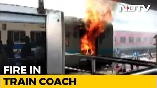 Train Compartment Catches Fire At New Delhi Railway Station