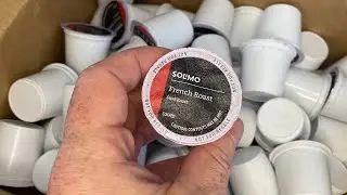 Amazon Brand - 100 Ct. Solimo Dark Roast Coffee Pods, French Roast, Compatible with Keurig 2.0