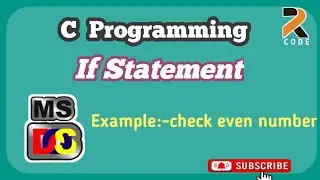 If Statement In C Programming #R7Code (if  statement का प्रोग्राम हिन्दी मे)💯