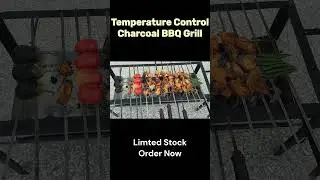Temperature Control BBQ Grill / Charcoal Tray adjustable BBQ Grill