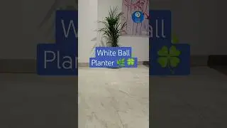 Home Decor with White Ball Planters | Resha Planter #greenthumb #indoorplanters #gardenaccessories