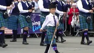 Piping Live 2015 Beating of Retreat Power of Lamania Switzerland Pipe Band