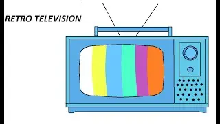 RETRO TELEVISION | DIGITAL ART | paint APP | Easy drawing for kids and beginners #digitalart #art