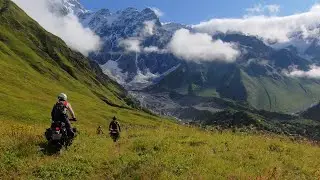 Overgrown trails to Shkhara Glacier and back. 🏔️🇬🇪 🌎🏍🏍🏍