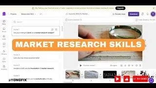 How to make the educational video about the skills to be a Market Research Analyst with Pictory AI