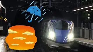 新幹線168：土砂降り予報が夕焼けになった：安中榛名駅：shinkansen