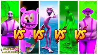 Color Dance Challenge Dame Tu Cosita vs Bad Santa vs Patila vs Gummy Bear | META ANIMATION