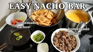 Simple & Easy Game Day Loaded Nacho Bar Idea // Game Day Appetizer Recipes