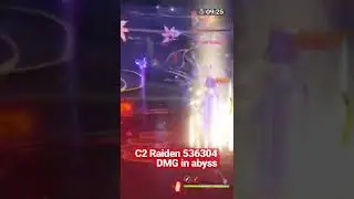 RAIDEN SHOGUN (BAAL) 530K DAMAGE IN ABYSS #genshin #raiden #原神 #雷電将軍