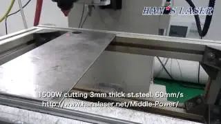 1500W 3mm不锈钢 速度60mm每秒