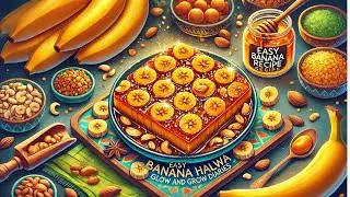 how to make Banana Halwa recipe | Traditional Indian Sweet | Glow and Grow Diaries
