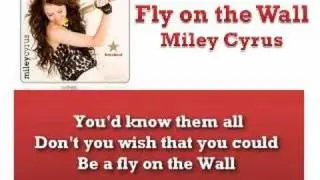 Fly on the Wall - Miley Cyrus - Instrumental / Karaoke with Lyrics on Screen