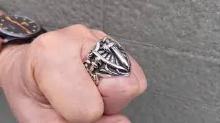 Heavy Sterling Silver Men's Sword Ring