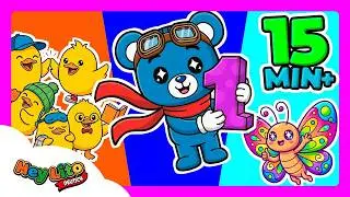 15 Min. Kinderlieder Mix 🎶 Zahlen lernen & Mitsingen | Hey Lito Deutsch
