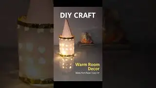 DIY Paper Lamp | Warm Room Decor Ideas | Easy & Cheap Home Decoration#craft#diy