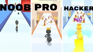 NOOB Sv PRO Sv HACKER in Tiny Run