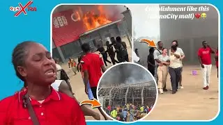 Double Disaster: Fire Hits China City Mall as Explosion Rocks Bibiani