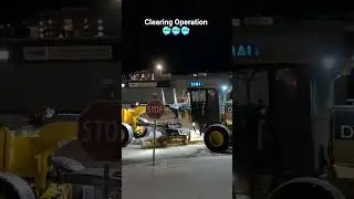Clearing Operation at the landmark, Fort St John #snow #britishcolumbia