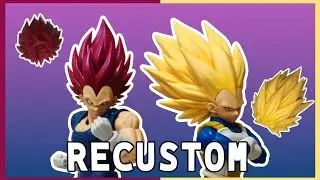 RECUSTOM Ultra Ego & SSJ3/ Ultra Vegeta 1 Head sculpts (Ver. A) REVIEW