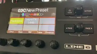 2 Minute Guide, Line 6 Pod Go, Naming Saving and Storing Presets on the unit