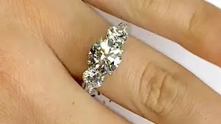 Round Diamond 3-Stone Engagement Ring
