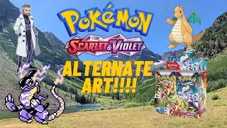 OPENING A SCARLET AND VIOLET BOOSTER BOX!!!!! PART 1 (ALT ART!??!?!?!?!)