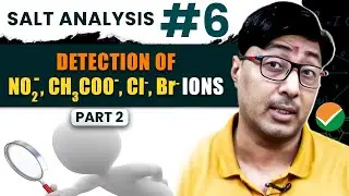 Detection of Anions: Nitrite, Acetate , Chloride and Bromide Ions