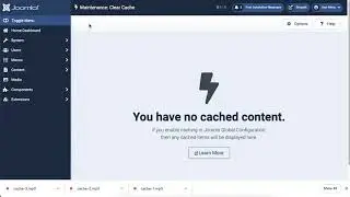 How to clear Cache in Joomla 4