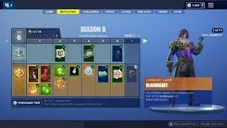 Pase de Batalla temporada 8 | Todos los Niveles. Nuevos Skins, Bailes, Objetos FORTNITE