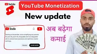 YouTube Monetization New Update/Starting in November we are simplying ad controls for pre-roll post