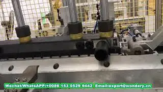 Aluminum radiator plastic tank clinching / crimping machine