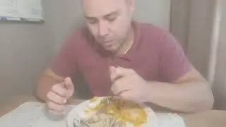 Rice,mussel,egg Mukbang