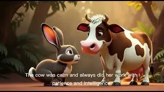 🐰 The Naughty Rabbit & The Wise Cow | Kids Moral Story | 3D Cartoon Animation