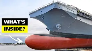 Life Inside the HULL of a MASSIVE US Aircraft Carrier?