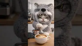 Anything else? 😾☕ Grumpy Barista Cat Weird Jop Ep.2