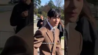 Taehyung AT CELINE FASHION SHOW IN PARIS 😫🔥#taehyung