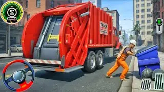 Garbage Trash Truck Realistic Simulator 2026: City Road Dumper Truck Driving! Android Gameplay