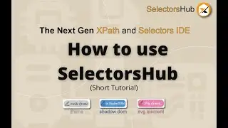 How to use SelectorsHub - XPath Plugin? XPath Tutorial for Beginners  (XPath)