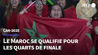 CAN-2025: les supporters du Maroc f&ecirc;tent la qualification en quart de finale | AFP