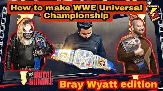 How to make WWE Universal Championship Belt | DIY | Not Cardboard | Leather Finishing |