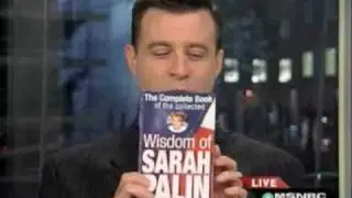 Sarah Palin Wisdom Book (It's Blank) MSNBC clip