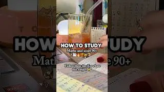 How to study Maths and score 90+ 🥹📚#mathstopper #maths #study #school #topper