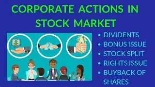 Corporate Actions in Stock Market in Telugu| AliceBlue|Zerodha| stock market| tips| trading| shares.