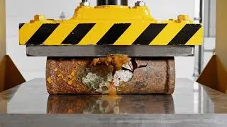 Hydraulic Press vs Makeup Compacts | Real Pressure Science Experiment